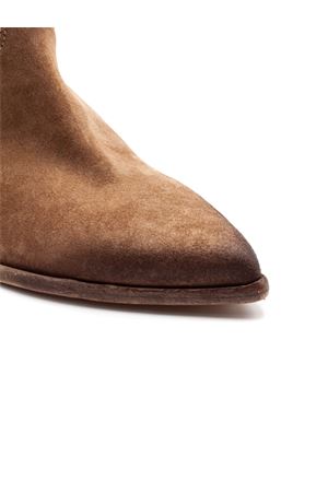 Stivaletto Texano in camoscio beige ELENA IACHI | E4732DUNE